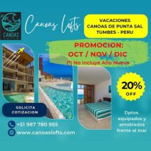 Promoción 20% OFF en Canoas Lofts