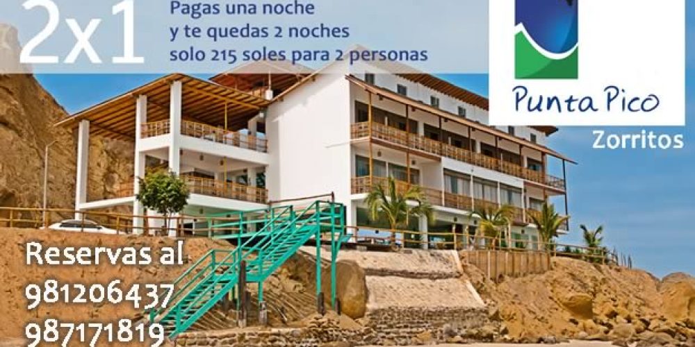 Promoción en hotel Punta Pico (Zorritos)