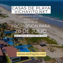 Descuentos en casas de playa en Vichayito para estas Fiestas Patrias